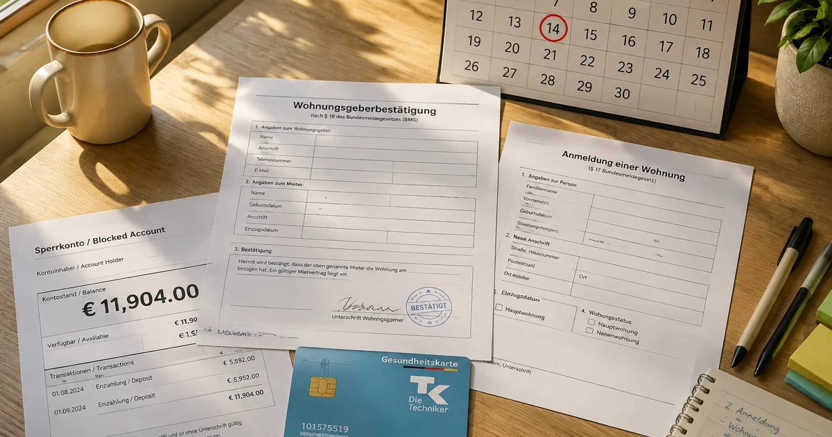 Первый месяц в Германии студенту: папка с документами и талон в бюргерамте