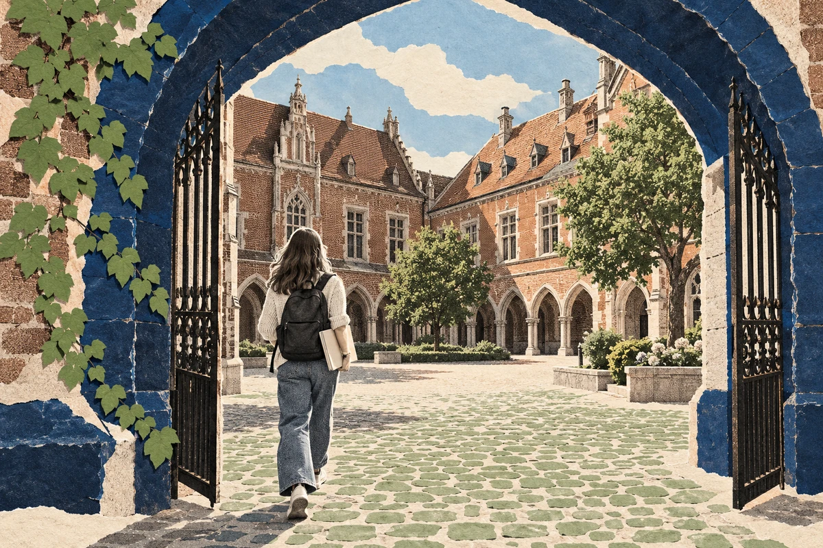 Аудитория с преподавателем и студентами на языковом курсе